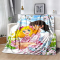 2025 New Style Candy Candy Girl Cartoon Anime Soft Plush Blanket,Flannel Throw Blanket Polyester Blanket for Living Room Bedroom Sofa Kid Gift
